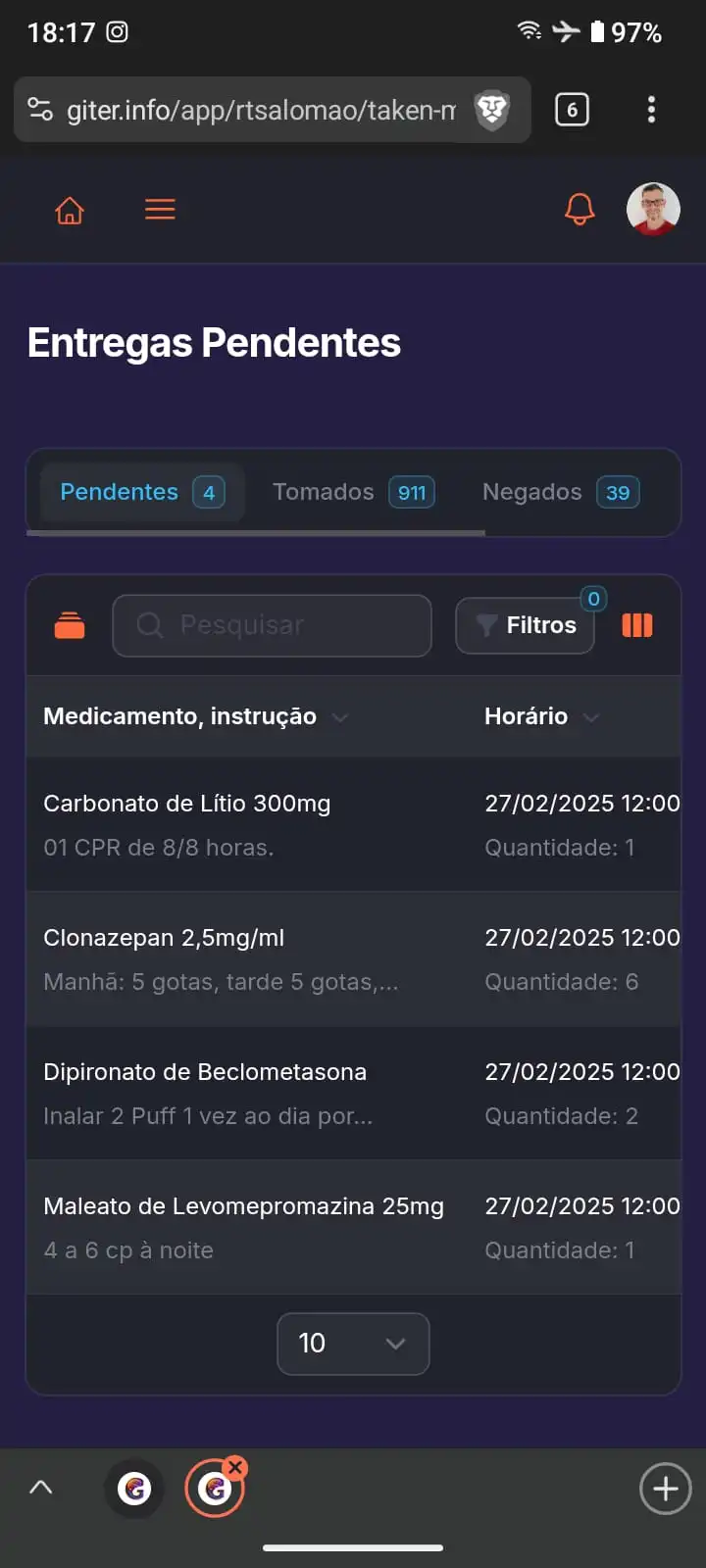 Interface Adaptável GITER